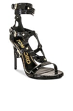 TOM FORD Gladiator 105 Sandal in Black, view 2, click to view large image.
