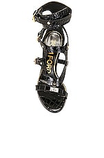 TOM FORD Gladiator 105 Sandal in Black, view 4, click to view large image.
