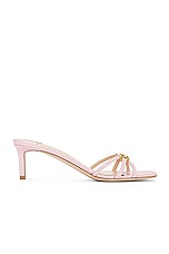TOM FORD Printed Lizard Whitney 55m Mule in Pastel Pink, view 1, click to view large image.