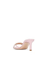 TOM FORD Printed Lizard Whitney 55m Mule in Pastel Pink, view 3, click to view large image.