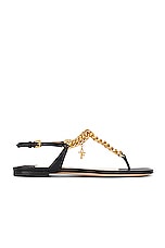 TOM FORD Zenith Thong Sandal in Black, view 1, click to view large image.