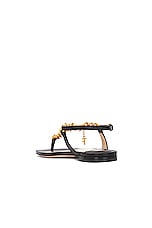 TOM FORD Zenith Thong Sandal in Black, view 3, click to view large image.