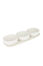 Tina Frey Designs Trio of Bowls on Dish Set in White, view 1, click to view large image.