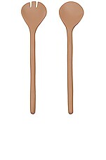 Tina Frey Designs Medium Salad Servers in Nude, view 1, click to view large image.