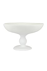 Tina Frey Designs Large Pedestal Bowl in White, view 1, click to view large image.