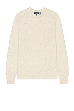 Theory Dinin Woolcash Donegal Sweater in Cream Multi, view 1, click to view large image.