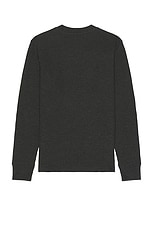 Theory Mattis Studio Waffle Sweater in Pestle Melange, view 2, click to view large image.