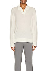Theory Briody Sweater in Ivory, view 3, click to view large image.