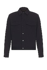 Theory River Neoteric Twill Jacket in DARK NAVY, view 1, click to view large image.