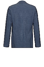 Theory Clinton Jacket in Dusty Blue Mel, view 2, click to view large image.