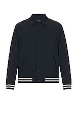 Theory Varsity Jacket in Navy, view 1, click to view large image.