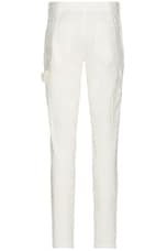 Theory Zaine Carpenter Pants in Ivory, view 2, click to view large image.