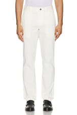 Theory Zaine Carpenter Pants in Ivory, view 5, click to view large image.