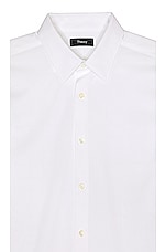 Theory Sylvain Shirt in White, view 3, click to view large image.