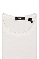 Theory Essential T-Shirt in White, view 3, click to view large image.