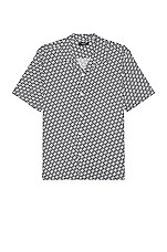 Theory Irving Shirt in Baltic & White, view 1, click to view large image.