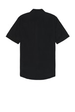 Theory Irving Short Sleeve Shirt in Black, view 2, click to view large image.