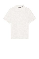 Theory Irving Short Sleeve Shirt in Sand Multi, view 1, click to view large image.