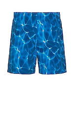 Theory Jace Swim Shorts in Sail Blue Multi, view 1, click to view large image.