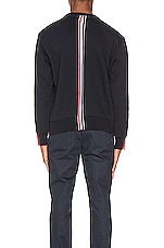 Thom Browne Striped Crewneck Pullover in Navy, view 5, click to view large image.