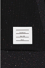 Thom Browne Zip Up Hoodie in Black, view 3, click to view large image.