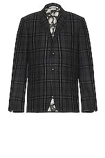 Thom Browne Fit 1 Sb Blazer in Charcoal, view 1, click to view large image.