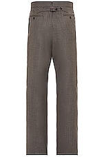 Thom Browne Classic Backstrap Skinny Trouser in Medium Grey, view 2, click to view large image.