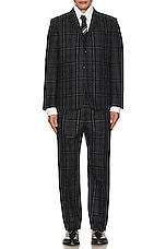 Thom Browne Fit 1 Backstrap Trouser in Charcoal, view 5, click to view large image.