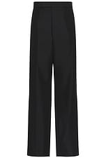 Thom Browne High Rise Backstrap Trouser in Black, view 1, click to view large image.