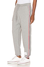 Thom Browne Sweatpants in Light Grey, view 1, click to view large image.