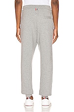Thom Browne Sweatpants in Light Grey, view 4, click to view large image.