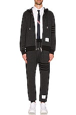 Thom Browne Sweatpants in Black, view 4, click to view large image.