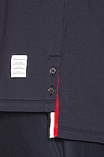 Thom Browne Jersey Cotton Short Sleeve Pocket Tee in Navy, view 3, click to view large image.