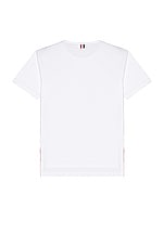 Thom Browne Pocket Tee in White, view 2, click to view large image.