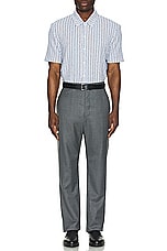 Thom Browne Short Sleeve Button Down Shirt in Seasonal Multi, view 5, click to view large image.
