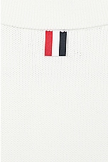 Thom Browne Short Sleeve Polo in White, view 3, click to view large image.