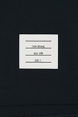 Thom Browne Short Sleeve 4 Bar T-Shirt in Navy, view 3, click to view large image.