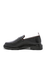 Thom Browne Rubber Sole Loafer in Black, view 5, click to view large image.