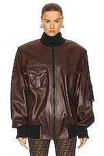 THE MANNEI Le Mans Jacket in Brown, view 2, click to view large image.