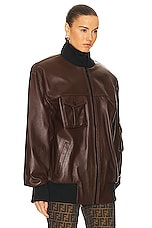 THE MANNEI Le Mans Jacket in Brown, view 3, click to view large image.