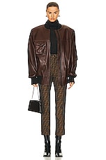 THE MANNEI Le Mans Jacket in Brown, view 5, click to view large image.