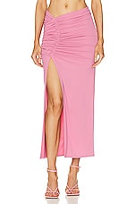 THE MANNEI Wishaw Skirt in Pink, view 1, click to view large image.
