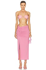 THE MANNEI Wishaw Skirt in Pink, view 4, click to view large image.