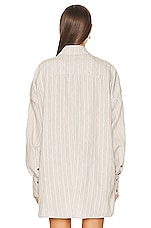 THE MANNEI Bilbao Shirt in Beige, view 4, click to view large image.