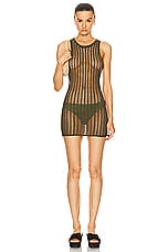 Tropic of C Ipanema Tank Dress in Olive, view 1, click to view large image.