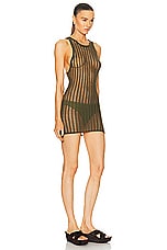 Tropic of C Ipanema Tank Dress in Olive, view 2, click to view large image.
