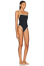 Tropic of C Nova One Piece Swimsuit in Black & White, view 2, click to view large image.