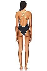 Tropic of C Nova One Piece Swimsuit in Black & White, view 3, click to view large image.
