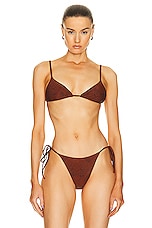 Tropic of C Equator Bikini Top in Henna, view 1, click to view large image.