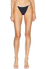 Tropic of C Rio Bikini Bottom in Black & White Compression, view 1, click to view large image.